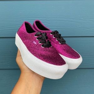 Pink Glitter Vans